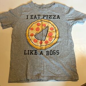 Boys pizza shirt carters size 8